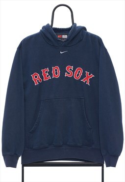 Vintage Nike MLB 00s Boston Red Sox Spellout Hoodie