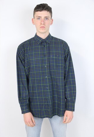 VINTAGE 90'S BLUE CHECK SHIRT
