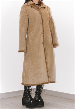 Vintage Long Beige Penny Lane Coat