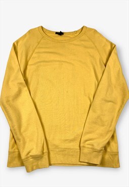 Vintage Gap Plain Sweatshirt Yellow Medium BV17968