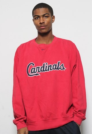 VINTAGE NIKE SPELLOUT CARDINALS SWEATSHIRT RED