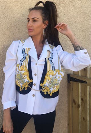 PATTERNED OVERSIZED RETRO VINTAGE FESTIVAL SHIRT