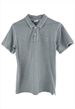 Vintage Lacoste Polo Shirt in Grey S