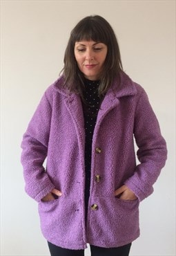 Vintage 90s Lilac Fleece Jacket