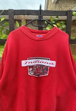 Vintage Indiana university 1990s sweatshirt red XL 