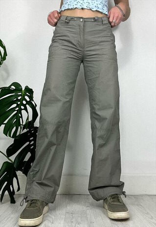 PERFECT VINTAGE 90S TOGGLE KHAKI CARGO TROUSERS
