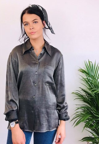 VINTAGE METALLIC OVERSIZED SHIRT