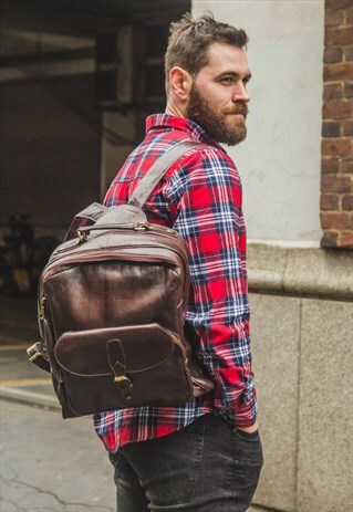 COCO LEATHER OFFICE WORK BACKPACK