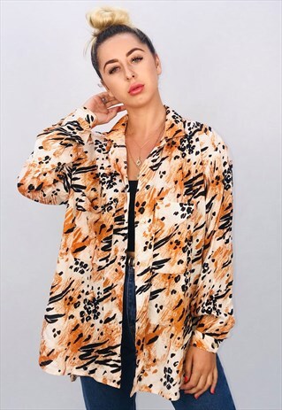 VINTAGE OVERSIZED PATTERN SHIRT