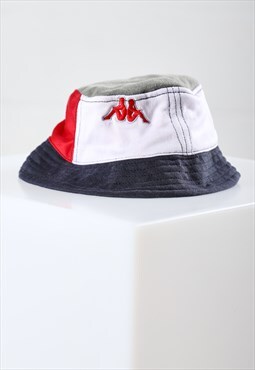Reworked Vintage Kappa Bucket Hat Patchwork Summer Festival