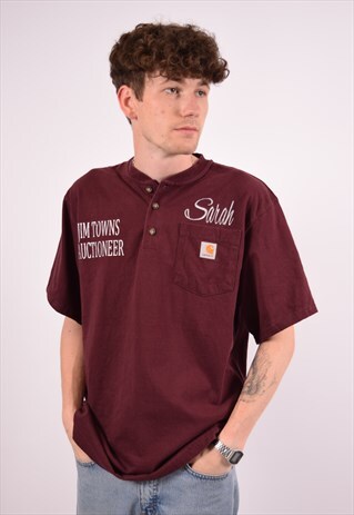burgundy carhartt shirt