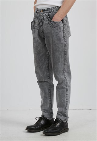 VINTAGE GREY TANNER DENIM JEANS