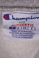 VINTAGE 90'S CHAMPION SWEATSHIRT QUARTER ZIP GREY SMALL