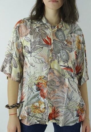 90'S SHIRT WITH FLOWERS