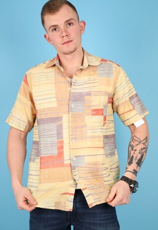 VINTAGE PATTERN SHIRT IN MULTI NS178