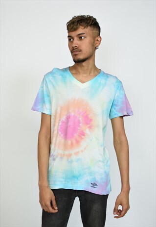 VINTAGE UMBRO TIE DYE FESTIVAL T-SHIRT