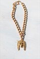 DEADSTOCK GOLD PLATED CLEOPATRA CHUNKY CHAIN PANDANT 
