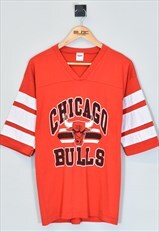 Vintage 1990's Chicago Bulls T-Shirt Red Large