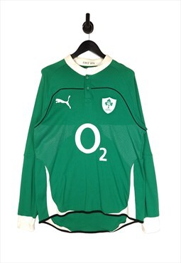 Puma Ireland Rugby Shirt Long Sleeve 2009 2010 Size XL