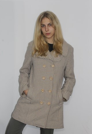 VINTAGE 90' OLDSCHOOL AMAZING BEIGE CASUAL COAT