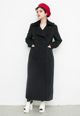 LONG GREY WOOL COAT