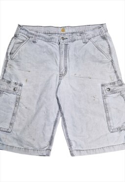 Men's Carhartt Cargo Shorts In Grey Size W36