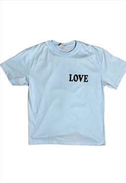 Love Graphic T Shirt Blue