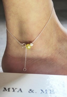 Ari Anklet 925 Sterling Silver in Yellow