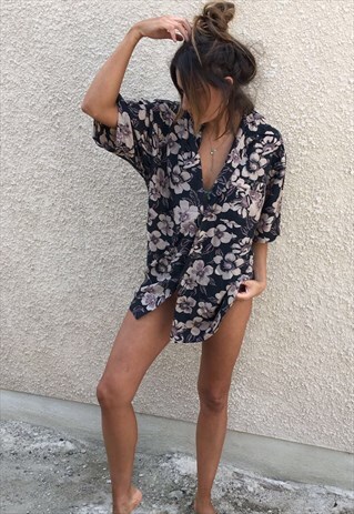 ATTERNED OVERSIZED RETRO VINTAGE UNISEX FESTIVAL SHIRT