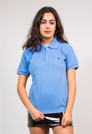 90'S VINTAGE LIGHT BLUE RALPH LAUREN POLO T-SHIRT