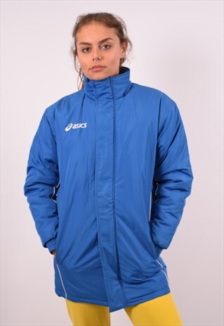 VINTAGE ASICS PADDED JACKET BLUE