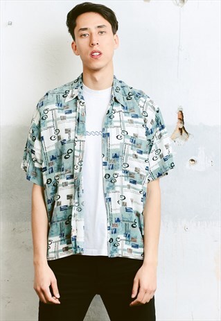 VINTAGE 90S PATTERNED SHIRT