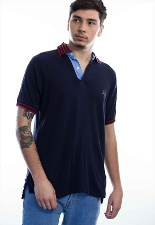 VINTAGE TOMMY HILFIGER LOGO POLO SHIRT 90S M 9.4