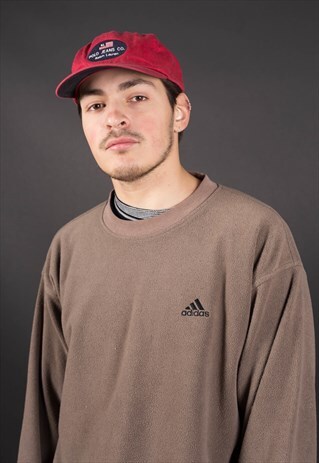 VINTAGE MINIMALISTIC LOGO ADIDAS CREWNECK FLEECE TOP