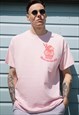 HAVE AN ICE DAY MEN'S ICE CREAM GRAPHIC TEE IN PASTEL PINK