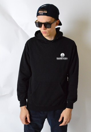 BLACK HOODIE JUMPER