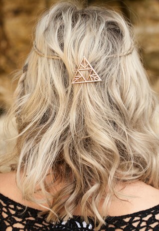 ROSE GOLD HAIR CLIP, FESTIVAL HAIR, BOHO HAIR