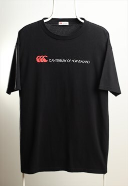 Canterbury Vintage Crewneck Script T-shirt Black