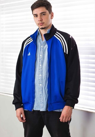 VINTAGE ADIDAS TRACK JACKET LOG0 90S L 21.5