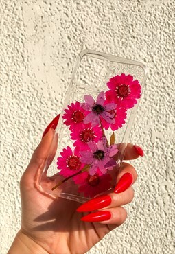 iPhone 12 and Pro 12 Pro Dried Flowers Clear Phone Cover