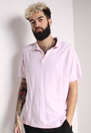 VINTAGE CHAPS RALPH LAUREN POLO SHIRT PINK