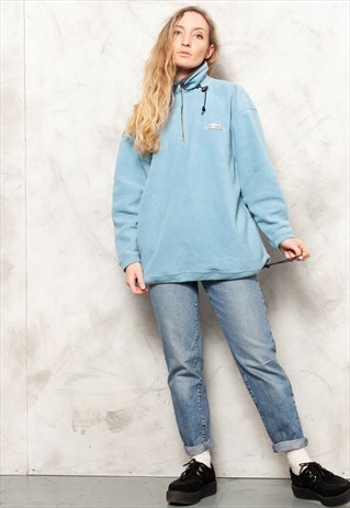 VINTAGE 80'S BABY BLUE SWEATER