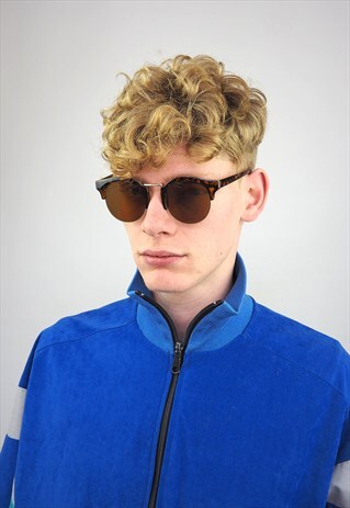 80'S STYLE ROUND TORTOISE SHELL SUNGLASSES
