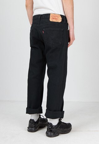 VINTAGE BLACK LEVI'S 501 FIT DENIM JEANS