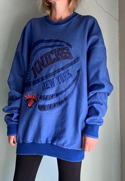 USA Vintage New York Knicks Motif Sweatshirt