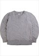 Vintage  Uniqlo Sweatshirt Crewneck Plain Heavyweight Grey