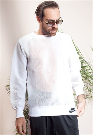 RAD AND RARE, OLDSCHOOL MESH AND SUEDE SWEATSHIRT, BY NIKE