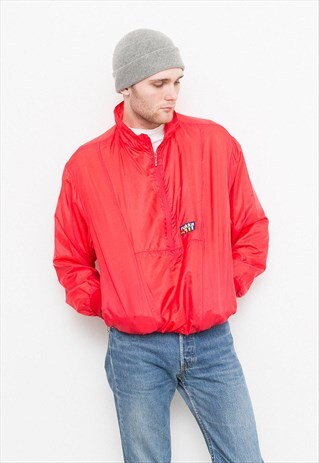 VINTAGE RUKKA JACKET STARTER RED NYLON
