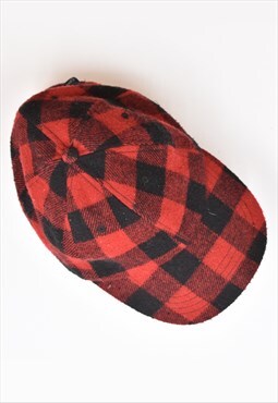 Vintage 90's Cap Check Red