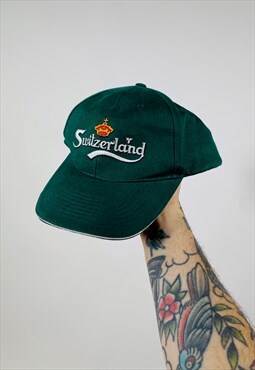 Vintage 90s Switzerland Carlsberg Embroidered Hat Cap